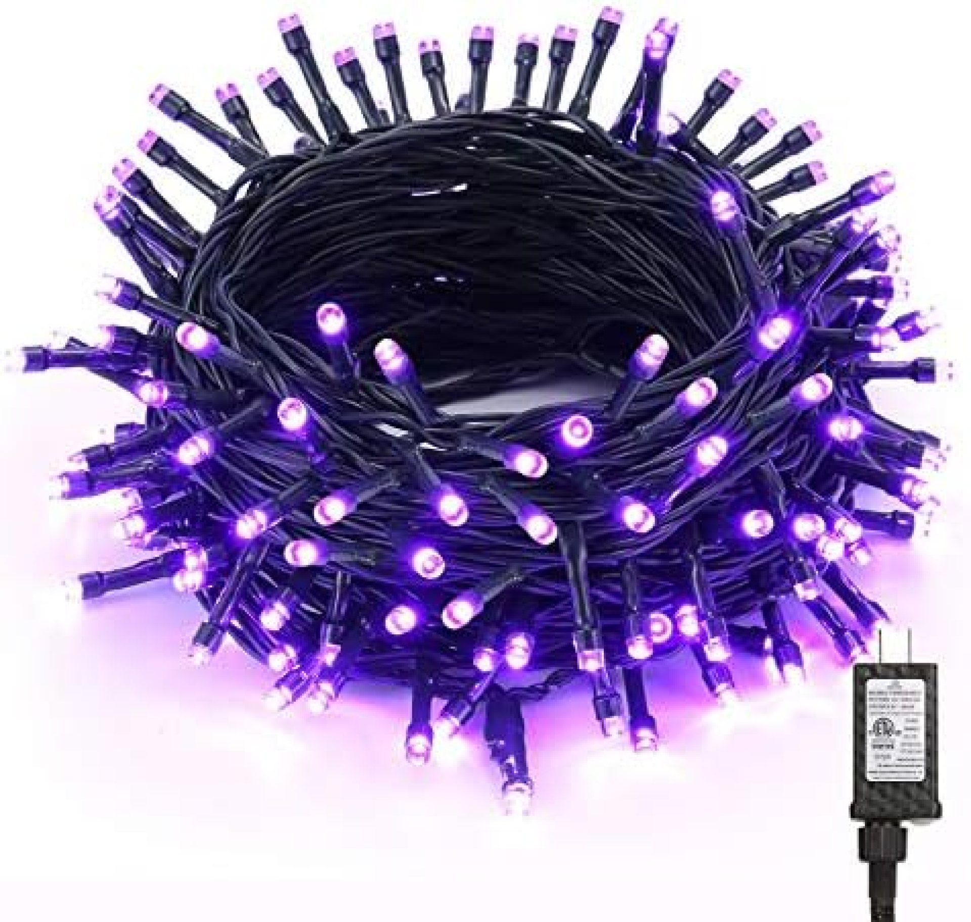 BrizLabs Purple Lights, 78.74ft 240 LED Halloween Lights, Plug in Halloween Lights String Connectable, 8 Modes Outdoor Halloween String Lights Waterproof for Indoor Outside Window Spooky Decoration BrizLabs Purple Lights, 78.74ft 240 LED Halloween Lights, Plug in Halloween Lights String Connectable, 8 Modes Outdoor Halloween String Lights Waterproof for Indoor Outside Window Spooky Decoration