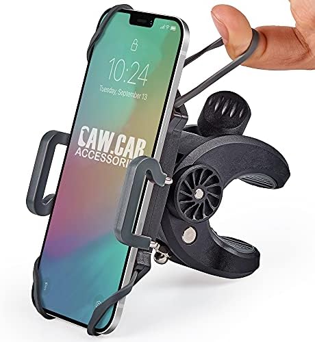Bike & Motorcycle Phone Mount – for iPhone 12 (11, Xr, SE, Plus/Max), Samsung Galaxy S21 or Any Cell Phone – Universal Handlebar Holder for ATV, Bicycle or Motorbike. +100 to Safeness & Comfort Bike & Motorcycle Phone Mount – for iPhone 12 (11, Xr, SE, Plus/Max), Samsung Galaxy S21 or Any Cell Phone – Universal Handlebar Holder for ATV, Bicycle or Motorbike. +100 to Safeness & Comfort
