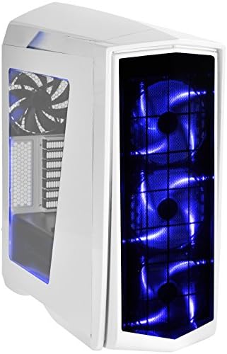 SilverStone Technology Performance ATX Primera Computer Case White with Blue LED PM01WA-W SilverStone Technology Performance ATX Primera Computer Case White with Blue LED PM01WA-W