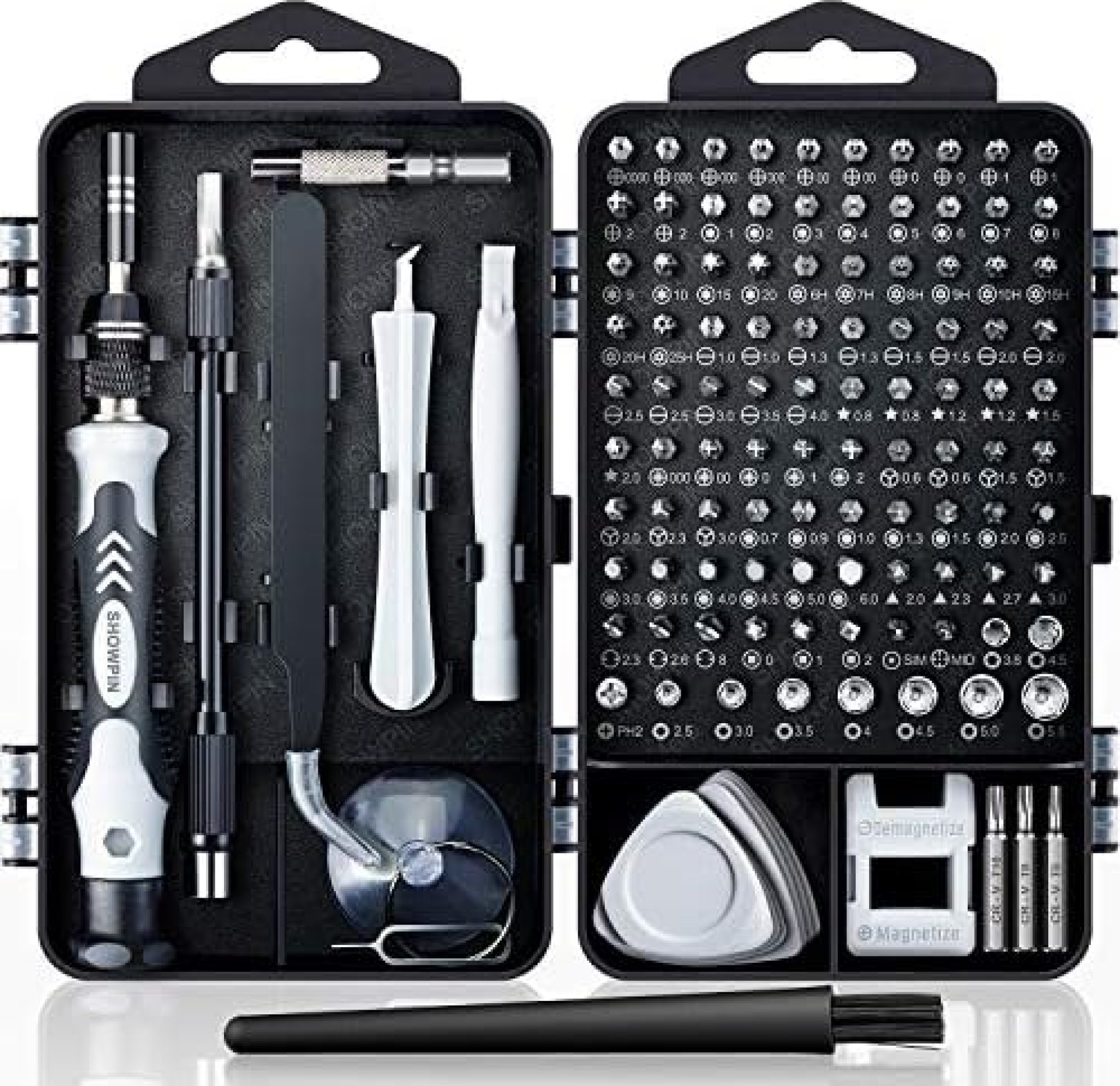 Computer Repair Kit, 122 in 1 Magnetic Laptop Screwdriver Kit, Precision Screwdriver Set, Small Impact Screw Driver Set with Case for Computer, Laptop, PC, for iPhone, Watch, Ps4 DIY Hand Tools -Grey Computer Repair Kit, 122 in 1 Magnetic Laptop Screwdriver Kit, Precision Screwdriver Set, Small Impact Screw Driver Set with Case for Computer, Laptop, PC, for iPhone, Watch, Ps4 DIY Hand Tools -Grey