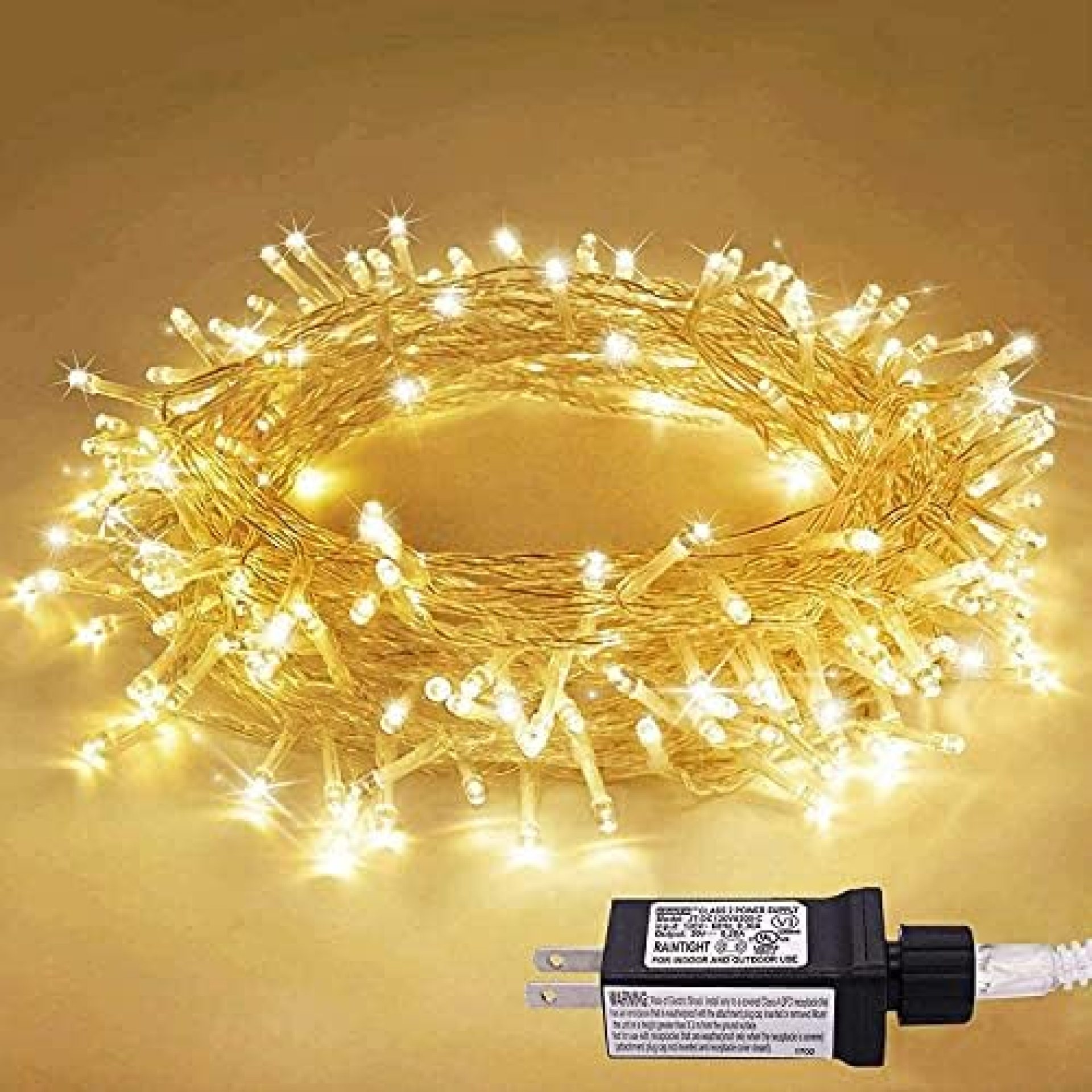 JMEXSUSS 33ft 100 LED Indoor String Lights Warm White, Clear Wire Christmas Lights Outdoor Waterproof, 8 Modes Twinkle Fairy String Lights Plug in for Bedroom Wedding Party Tree Decoration JMEXSUSS 33ft 100 LED Indoor String Lights Warm White, Clear Wire Christmas Lights Outdoor Waterproof, 8 Modes Twinkle Fairy String Lights Plug in for Bedroom Wedding Party Tree Decoration