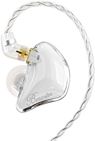 BASN Bmaster Triple Drivers in Ear Monitor Headphone with Two Detachable Cables Fit in Ear Suitable for Audio Engineer, Musician (White) BASN Bmaster Triple Drivers in Ear Monitor Headphone with Two Detachable Cables Fit in Ear Suitable for Audio Engineer, Musician (White)