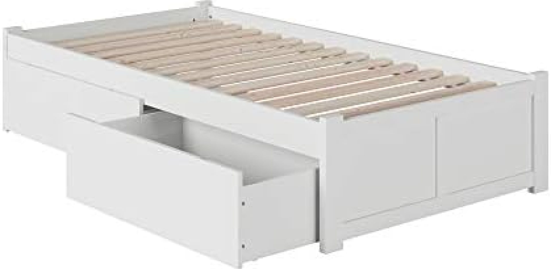 Atlantic Furniture Concord Platform 2 Urban Bed Drawers, Twin, White Atlantic Furniture Concord Platform 2 Urban Bed Drawers, Twin, White