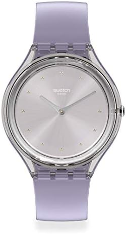Swatch Essentials Swiss Quartz Silicone Strap, Purple, 16 Casual Watch (Model: SVOK110) Swatch Essentials Swiss Quartz Silicone Strap, Purple, 16 Casual Watch (Model: SVOK110)