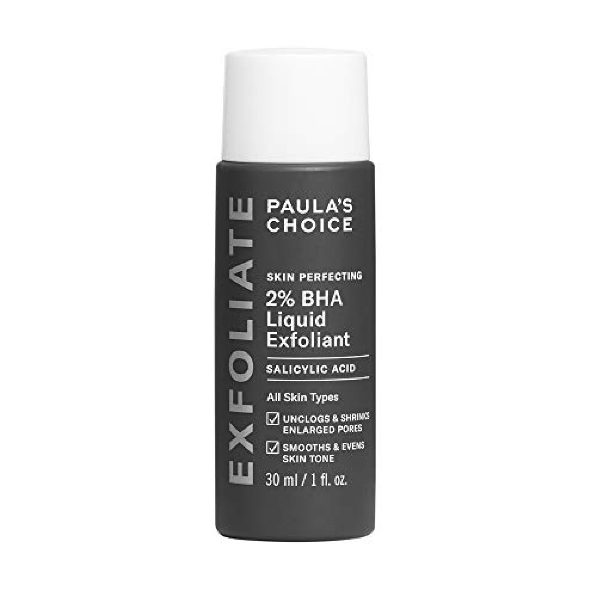 Paula’s Choice Skin Perfecting 2% BHA Liquid Salicylic Acid Exfoliant, Gentle Facial Exfoliator for Blackheads, Large Pores, Wrinkles & Fine Lines, Travel Size, 1 Fluid Ounce – PACKAGING MAY VARY Paula’s Choice Skin Perfecting 2% BHA Liquid Salicylic Acid Exfoliant, Gentle Facial Exfoliator for Blackheads, Large Pores, Wrinkles & Fine Lines, Travel Size, 1 Fluid Ounce – PACKAGING MAY VARY