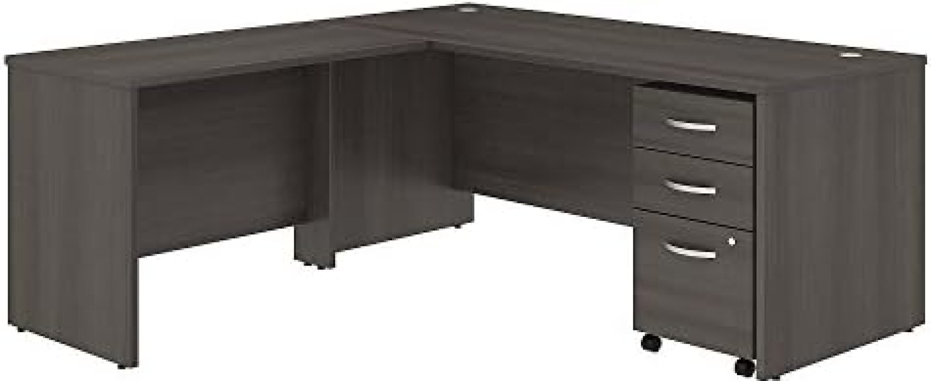 Studio C 72W x 30D L Shaped Desk with Mobile File Cabinet and 42W Return in Storm Gray Studio C 72W x 30D L Shaped Desk with Mobile File Cabinet and 42W Return in Storm Gray