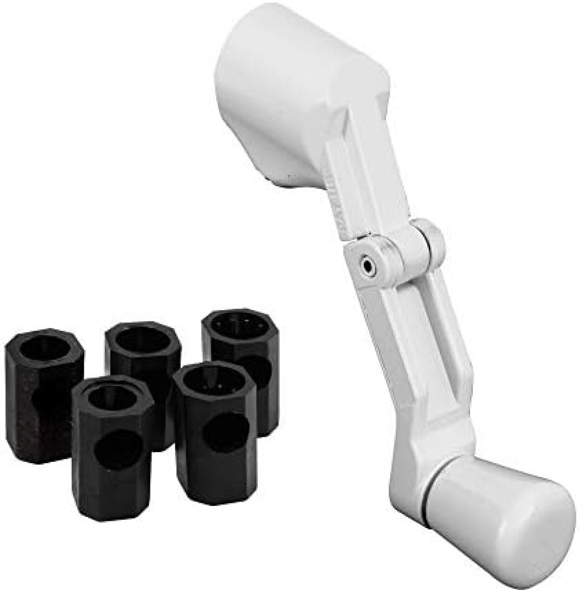 PRIME-LINE Products H 3962 Universal Spline Folding Casement Handle, White PRIME-LINE Products H 3962 Universal Spline Folding Casement Handle, White