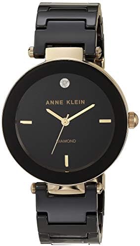 Anne Klein Women’s Genuine Diamond Dial Ceramic Bracelet Watch Anne Klein Women’s Genuine Diamond Dial Ceramic Bracelet Watch
