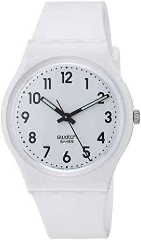 Swatch New Core Quartz Silicone Strap, White, 16 Casual Watch (Model: GW151O) Swatch New Core Quartz Silicone Strap, White, 16 Casual Watch (Model: GW151O)