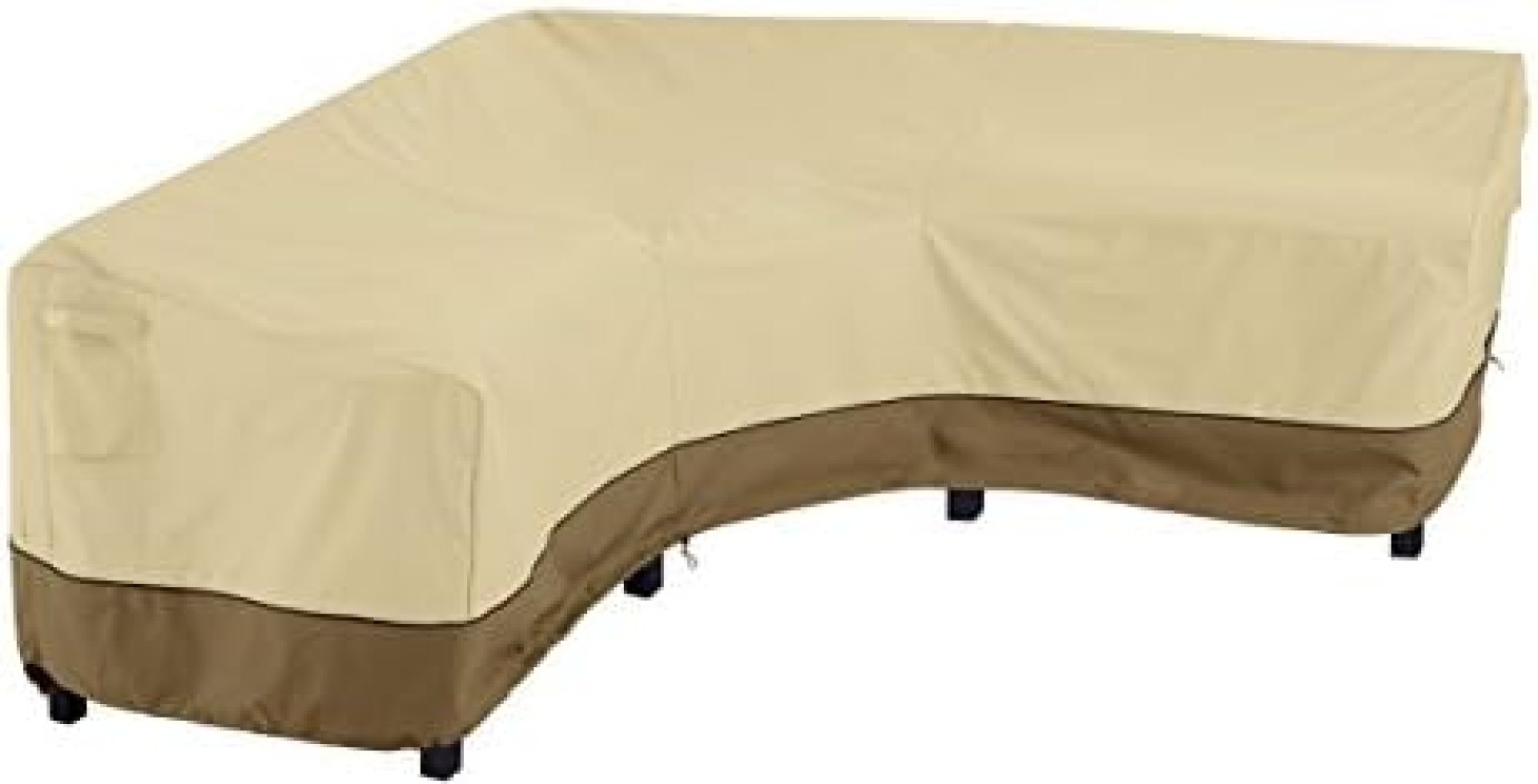 Classic Accessories Veranda Waterproof Patio V-Shaped Sectional Sofa Cover, Heavy Duty Patio Furniture Lounge Set Cover with Air Vent and Attachment Strap, 100 inch Classic Accessories Veranda Waterproof Patio V-Shaped Sectional Sofa Cover, Heavy Duty Patio Furniture Lounge Set Cover with Air Vent and Attachment Strap, 100 inch