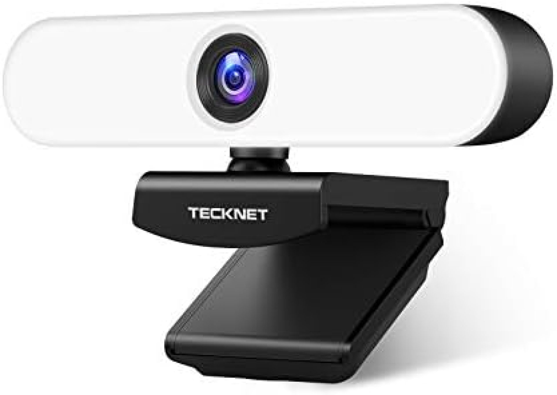 1080P Webcam with Microphone for Desktop, TECKNET Streaming Webcam with 3-Level Brightness Adjustable Ring Light, USB PC Computer Camera for Video Conferencing/Calling/Live Streaming/Online Learning 1080P Webcam with Microphone for Desktop, TECKNET Streaming Webcam with 3-Level Brightness Adjustable Ring Light, USB PC Computer Camera for Video Conferencing/Calling/Live Streaming/Online Learning