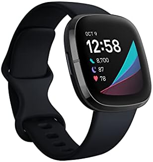 Fitbit Sense Advanced Smartwatch with Tools for Heart Health, Stress Management & Skin Temperature Trends, Carbon/Graphite, One Size (S & L Bands Included) Fitbit Sense Advanced Smartwatch with Tools for Heart Health, Stress Management & Skin Temperature Trends, Carbon/Graphite, One Size (S & L Bands Included)