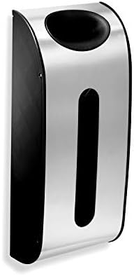 simplehuman Wall Mount Grocery Bag Dispenser, Brushed Stainless Steel simplehuman Wall Mount Grocery Bag Dispenser, Brushed Stainless Steel