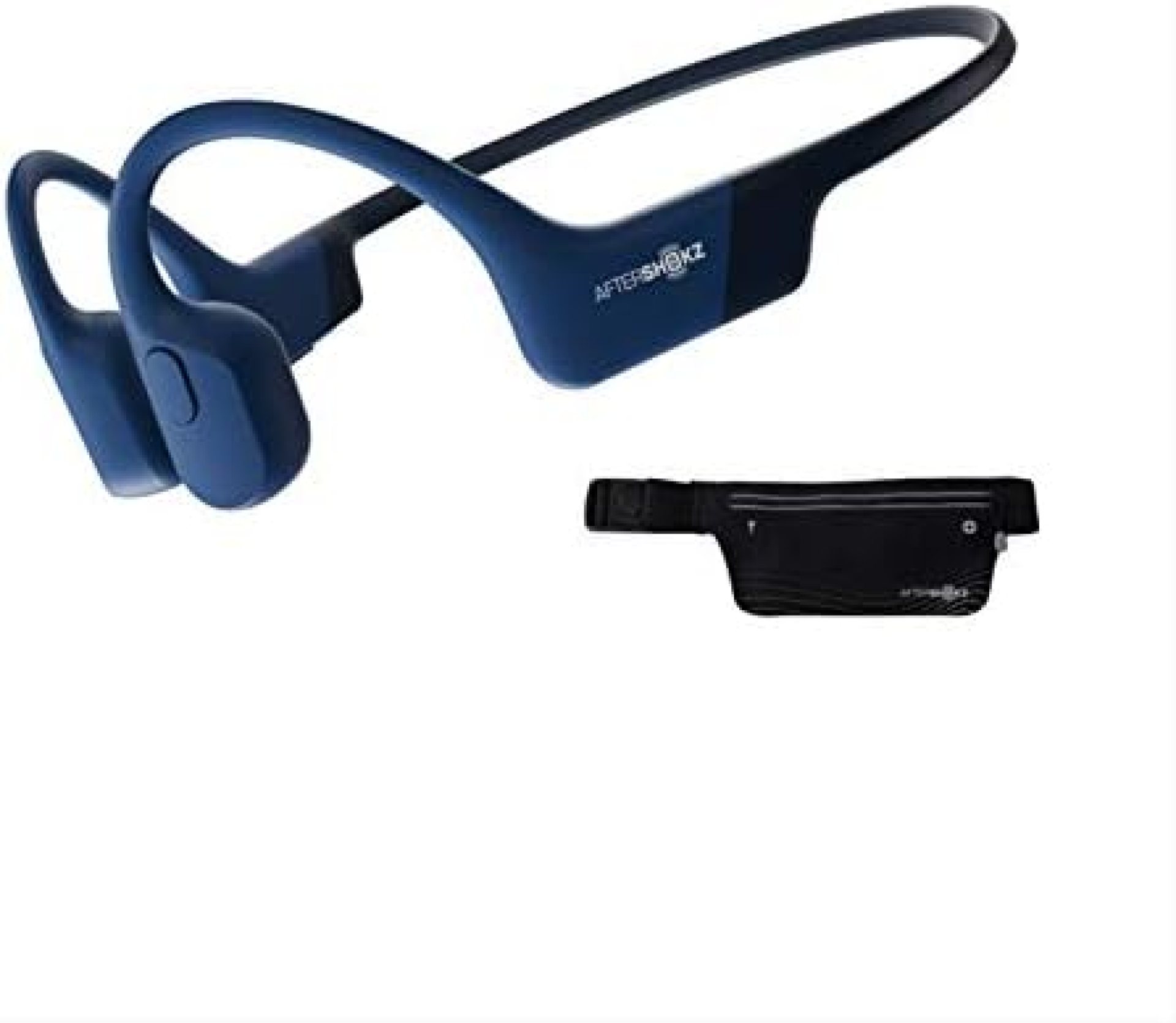 AfterShokz Aeropex – Open-Ear Bluetooth Bone Conduction Sport Headphones – Sweat Resistant Wireless Earphones for Workouts and Running – Built-in Mic – with Sport Belt AfterShokz Aeropex – Open-Ear Bluetooth Bone Conduction Sport Headphones – Sweat Resistant Wireless Earphones for Workouts and Running – Built-in Mic – with Sport Belt