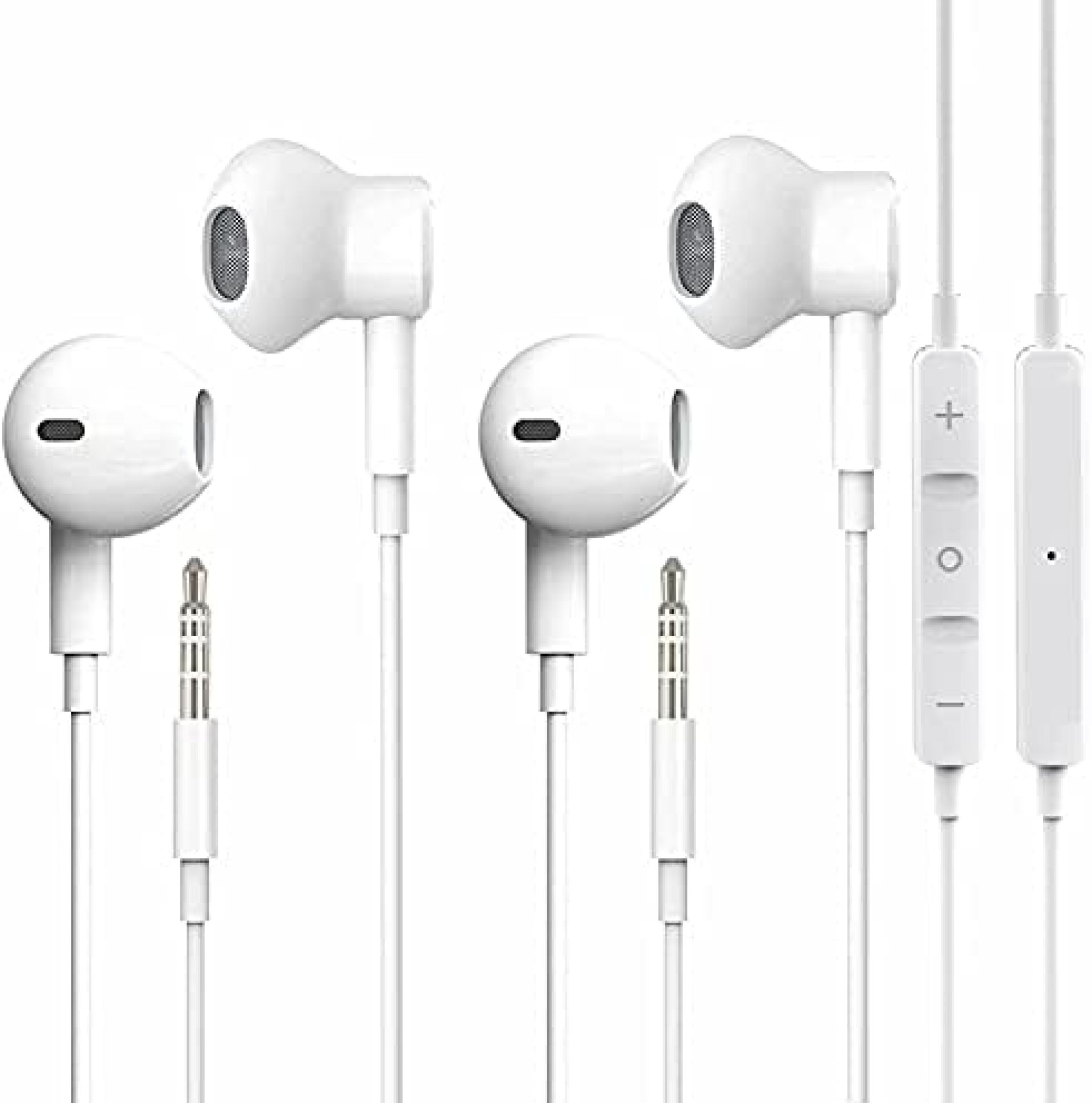 2 Pack Wired Earbuds Headphones for Computer 3.5mm Earphones with Microphone for iPhone Headphones Noise Isolating Volume Control Stereo Bass Compatible with iPhone iPad iPod PC MP3 Android 2 Pack Wired Earbuds Headphones for Computer 3.5mm Earphones with Microphone for iPhone Headphones Noise Isolating Volume Control Stereo Bass Compatible with iPhone iPad iPod PC MP3 Android