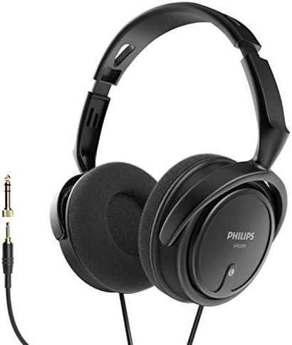 PHILIPS Over Ear Wired Stereo Headphones for Podcasts, Studio Monitoring and Recording Headset for Computer, Keyboard and Guitar with 6.3 mm (1/4″) Add On Adapter PHILIPS Over Ear Wired Stereo Headphones for Podcasts, Studio Monitoring and Recording Headset for Computer, Keyboard and Guitar with 6.3 mm (1/4″) Add On Adapter