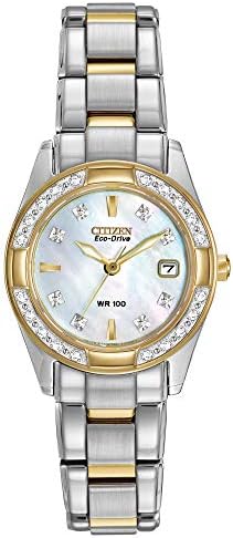 Citizen Eco-Drive Classic Quartz Womens Watch, Stainless Steel, Diamond, Two-Tone (Model: EW1824-57D) Citizen Eco-Drive Classic Quartz Womens Watch, Stainless Steel, Diamond, Two-Tone (Model: EW1824-57D)