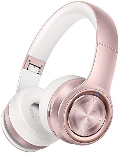 Picun P26 Bluetooth Headphones Over Ear 80H Playtime Hi-Fi Stereo Wireless Headphones Girl Deep Bass Foldable Wired/Wireless/TF for Phone/TV Bluetooth 5.0 Wireless Earphones with Mic Women (Rose Gold) Picun P26 Bluetooth Headphones Over Ear 80H Playtime Hi-Fi Stereo Wireless Headphones Girl Deep Bass Foldable Wired/Wireless/TF for Phone/TV Bluetooth 5.0 Wireless Earphones with Mic Women (Rose Gold)