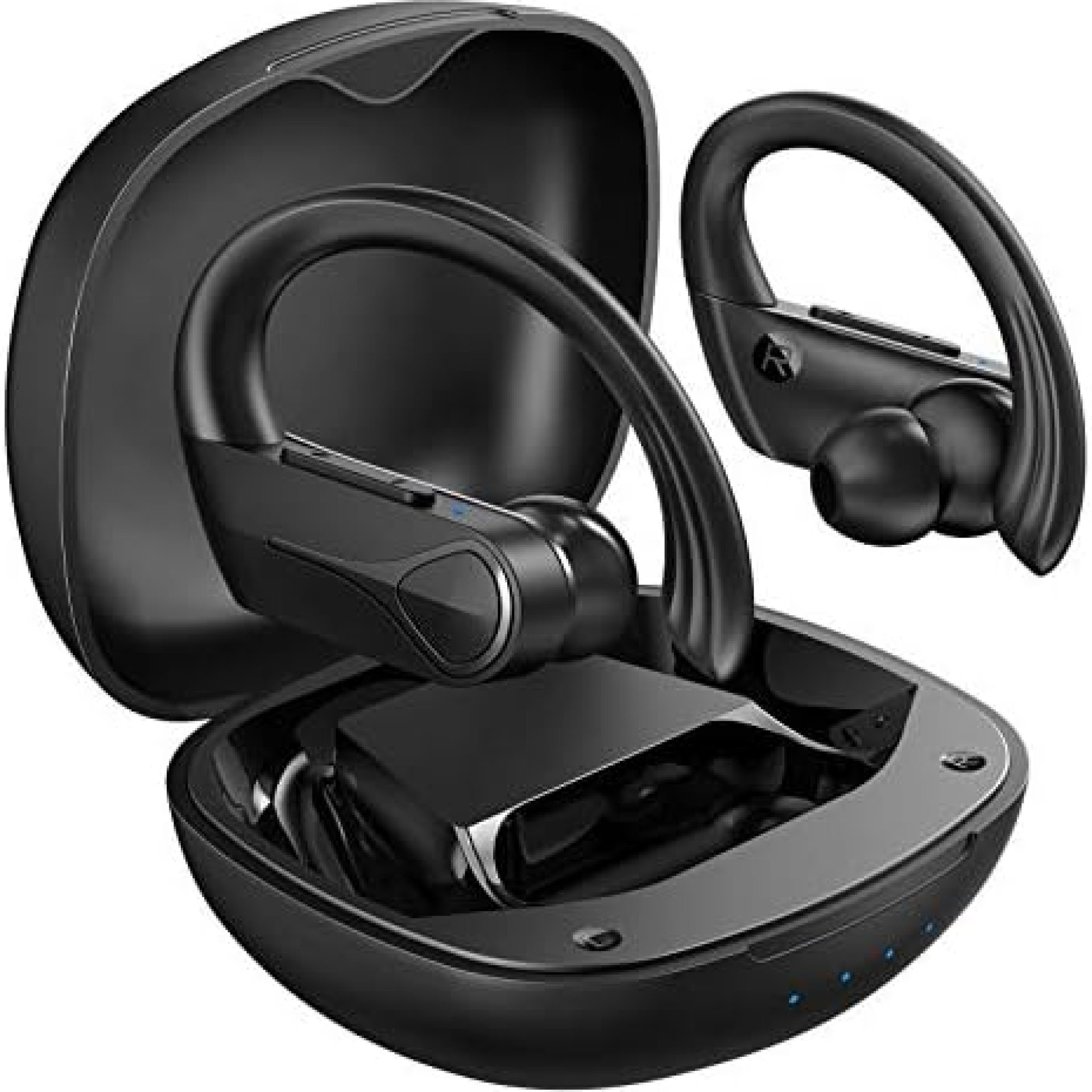 Bluetooth Earbuds, Flame Solo Wireless Earbuds Bass+ Stereo Sound/Fast Charging/USB-C/28H Playtime/IPX7 Bluetooth Headphones Sports with Earhook Wireless Earphones in Ear with Microphone for Sport Bluetooth Earbuds, Flame Solo Wireless Earbuds Bass+ Stereo Sound/Fast Charging/USB-C/28H Playtime/IPX7 Bluetooth Headphones Sports with Earhook Wireless Earphones in Ear with Microphone for Sport