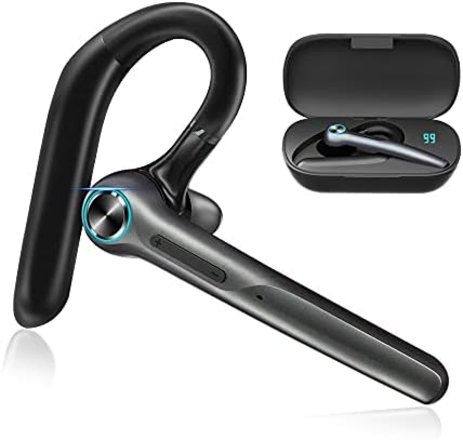 Bluetooth Headset CVC8.0 BassPal Dual Mic Noise Cancelling Bluetooth Earpiece V5.0 Wireless Hands Free Earphone for Truck Drivers Computer Laptop Business iPhone Android Cell Phones Bluetooth Headset CVC8.0 BassPal Dual Mic Noise Cancelling Bluetooth Earpiece V5.0 Wireless Hands Free Earphone for Truck Drivers Computer Laptop Business iPhone Android Cell Phones