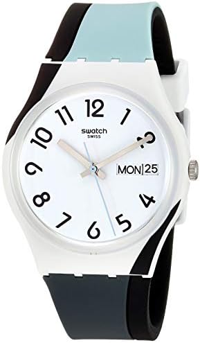 Swatch 1907 BAU Quartz Silicone Strap, White, 16 Casual Watch (Model: GW711) Swatch 1907 BAU Quartz Silicone Strap, White, 16 Casual Watch (Model: GW711)
