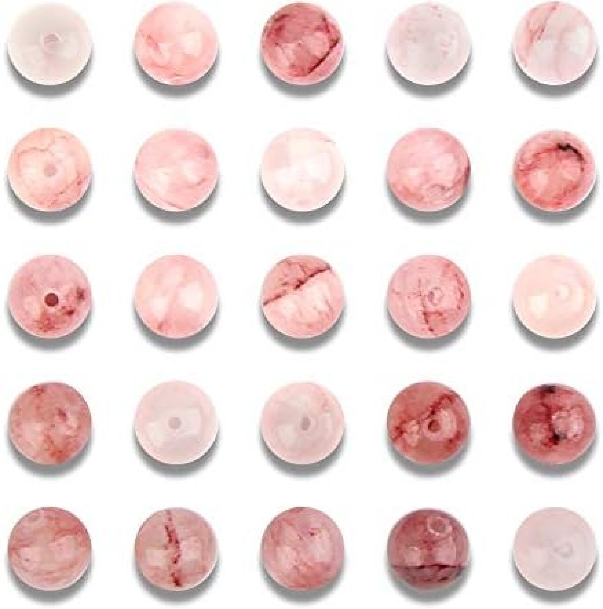 100PCS 8mm Cherry Jades Round Loose Beads for Jewelry Making 100PCS 8mm Cherry Jades Round Loose Beads for Jewelry Making