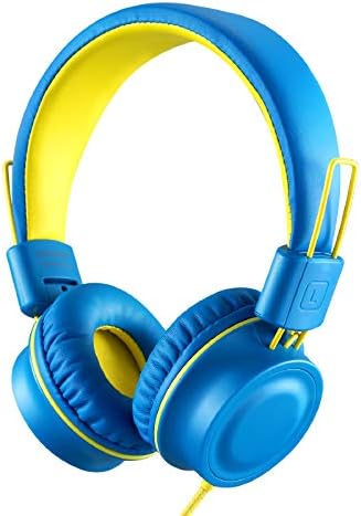 Kids Headphones-noot products K33 Foldable Stereo Tangle-Free 5ft Long Cord 3.5mm Jack Plug in Wired On-Ear Headset for iPad/Amazon Kindle,Fire/Boys/Girls/School/Travel/Plane/Tablet (Electric Blue) Kids Headphones-noot products K33 Foldable Stereo Tangle-Free 5ft Long Cord 3.5mm Jack Plug in Wired On-Ear Headset for iPad/Amazon Kindle,Fire/Boys/Girls/School/Travel/Plane/Tablet (Electric Blue)