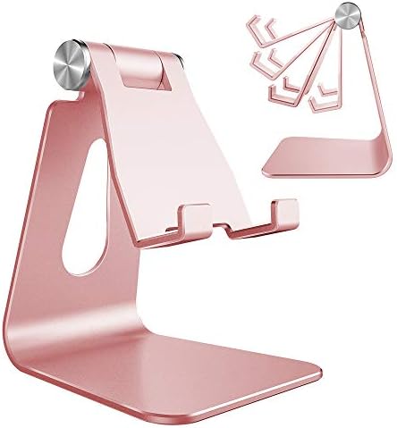 Adjustable Cell Phone Stand, CreaDream Phone Stand, Cradle, Dock, Holder, Aluminum Desktop Stand Compatible With Phone Xs Max Xr 8 7 6 6s Plus SE Charging, Accessories Desk,All Mobile Phones-Rose Gold Adjustable Cell Phone Stand, CreaDream Phone Stand, Cradle, Dock, Holder, Aluminum Desktop Stand Compatible With Phone Xs Max Xr 8 7 6 6s Plus SE Charging, Accessories Desk,All Mobile Phones-Rose Gold