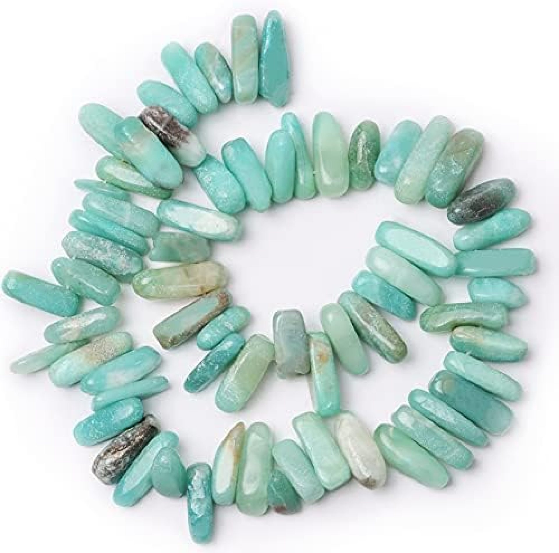 Natural Amazonite Stone, Gacuyi Natural Gemstones Beads Chakra Chip Stones Crushed Pieces Irregular Shaped Healing Drilled Loose Beads for Earring Bracelet Jewelry Making Home Decoration(1 Strand) Natural Amazonite Stone, Gacuyi Natural Gemstones Beads Chakra Chip Stones Crushed Pieces Irregular Shaped Healing Drilled Loose Beads for Earring Bracelet Jewelry Making Home Decoration(1 Strand)