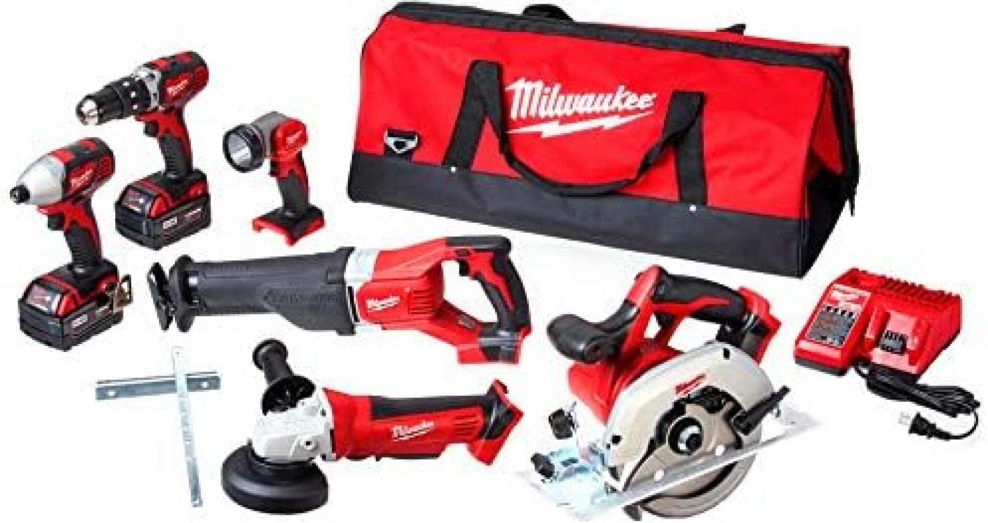 Milwaukee 2696-26 M18 Cordless LITHIUM-ION 6-Tool Combo Kit Milwaukee 2696-26 M18 Cordless LITHIUM-ION 6-Tool Combo Kit