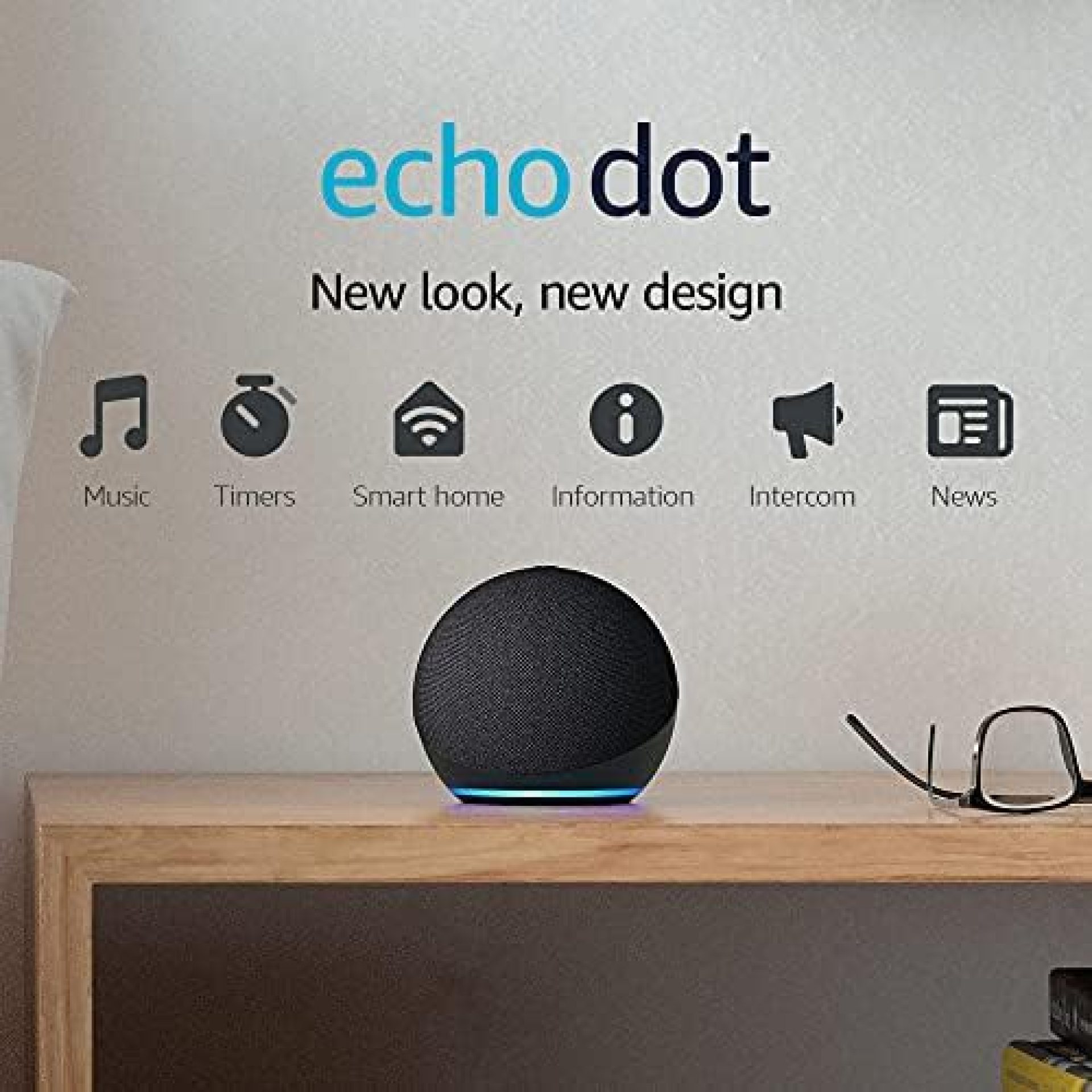 Echo Dot (4th Gen, 2020 release) | Smart speaker with Alexa | Charcoal Echo Dot (4th Gen, 2020 release) | Smart speaker with Alexa | Charcoal