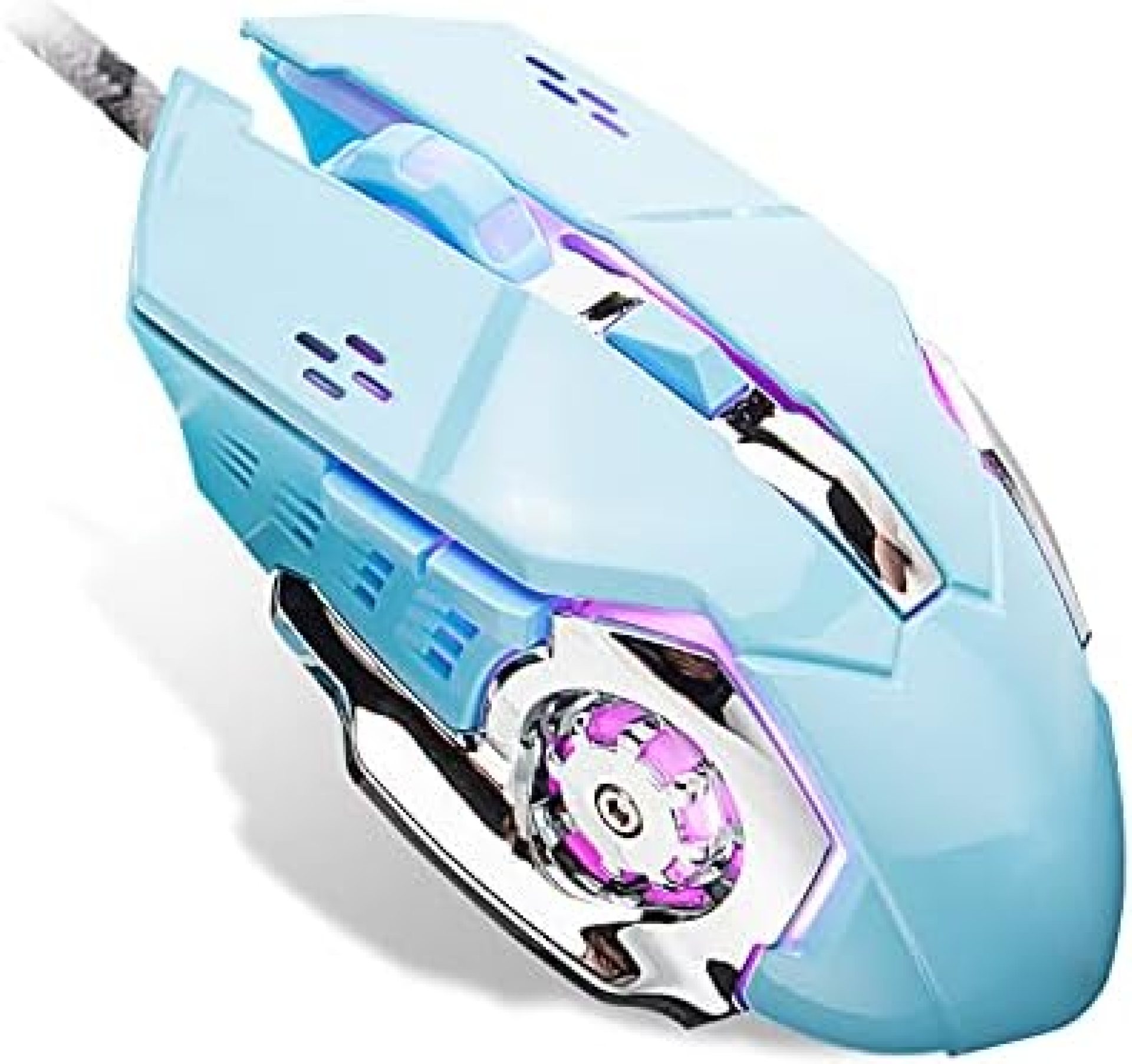Wired Computer Gaming Mice, 6 Buttons for Desktop Laptop Mac PC Gaming Mouse, 4 Levels DPI 800-1200-1800-2400 with 4 Colors RGB Backlit, Ergonomic Design for Professional Gamers Use Wired Computer Gaming Mice, 6 Buttons for Desktop Laptop Mac PC Gaming Mouse, 4 Levels DPI 800-1200-1800-2400 with 4 Colors RGB Backlit, Ergonomic Design for Professional Gamers Use