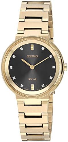 Seiko Women’s Ladies Dress Stainless Steel Japanese-Quartz Watch with Stainless-Steel Strap, Gold, 13.6 (Model: SUP396) Seiko Women’s Ladies Dress Stainless Steel Japanese-Quartz Watch with Stainless-Steel Strap, Gold, 13.6 (Model: SUP396)