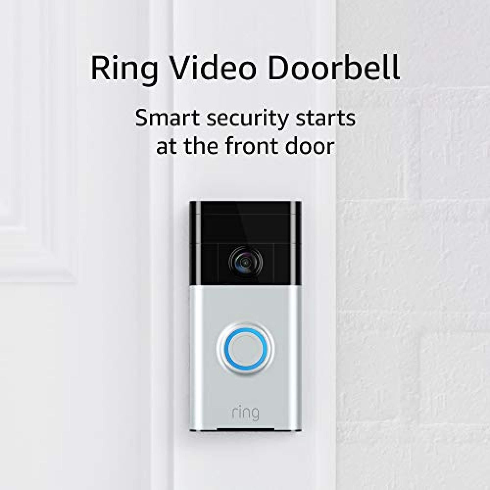 Ring Video Doorbell (1st Gen) – 720p HD video, motion activated alerts, easy installation – Satin Nickel Ring Video Doorbell (1st Gen) – 720p HD video, motion activated alerts, easy installation – Satin Nickel