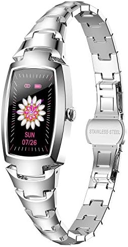 Smart Watch for Women, Waterproof Fitness Tracker with Blood Pressure Heart Rate Blood Oxygen Sleep Monitor Message Notification Sport Pedometer, Smartwatch Bracelet for iOS Android Phones(Silver) Smart Watch for Women, Waterproof Fitness Tracker with Blood Pressure Heart Rate Blood Oxygen Sleep Monitor Message Notification Sport Pedometer, Smartwatch Bracelet for iOS Android Phones(Silver)