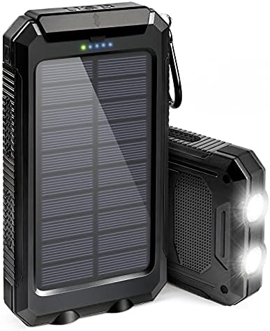 Solar Charger, Suscell 20000mAh Solar Power Bank for Camping Outdoor, with 2 Led Flashlight and 2 USB Output Ports, Portable Solar Battery Charger for Cell Phone (iPhone Ipad Android) Solar Charger, Suscell 20000mAh Solar Power Bank for Camping Outdoor, with 2 Led Flashlight and 2 USB Output Ports, Portable Solar Battery Charger for Cell Phone (iPhone Ipad Android)