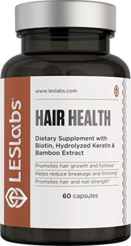 LES Labs Hair Health, Hair Growth Vitamins for Faster Hair Growth and Improved Strength & Fullness with Keratin, Biotin & MSM, 60 Capsules LES Labs Hair Health, Hair Growth Vitamins for Faster Hair Growth and Improved Strength & Fullness with Keratin, Biotin & MSM, 60 Capsules