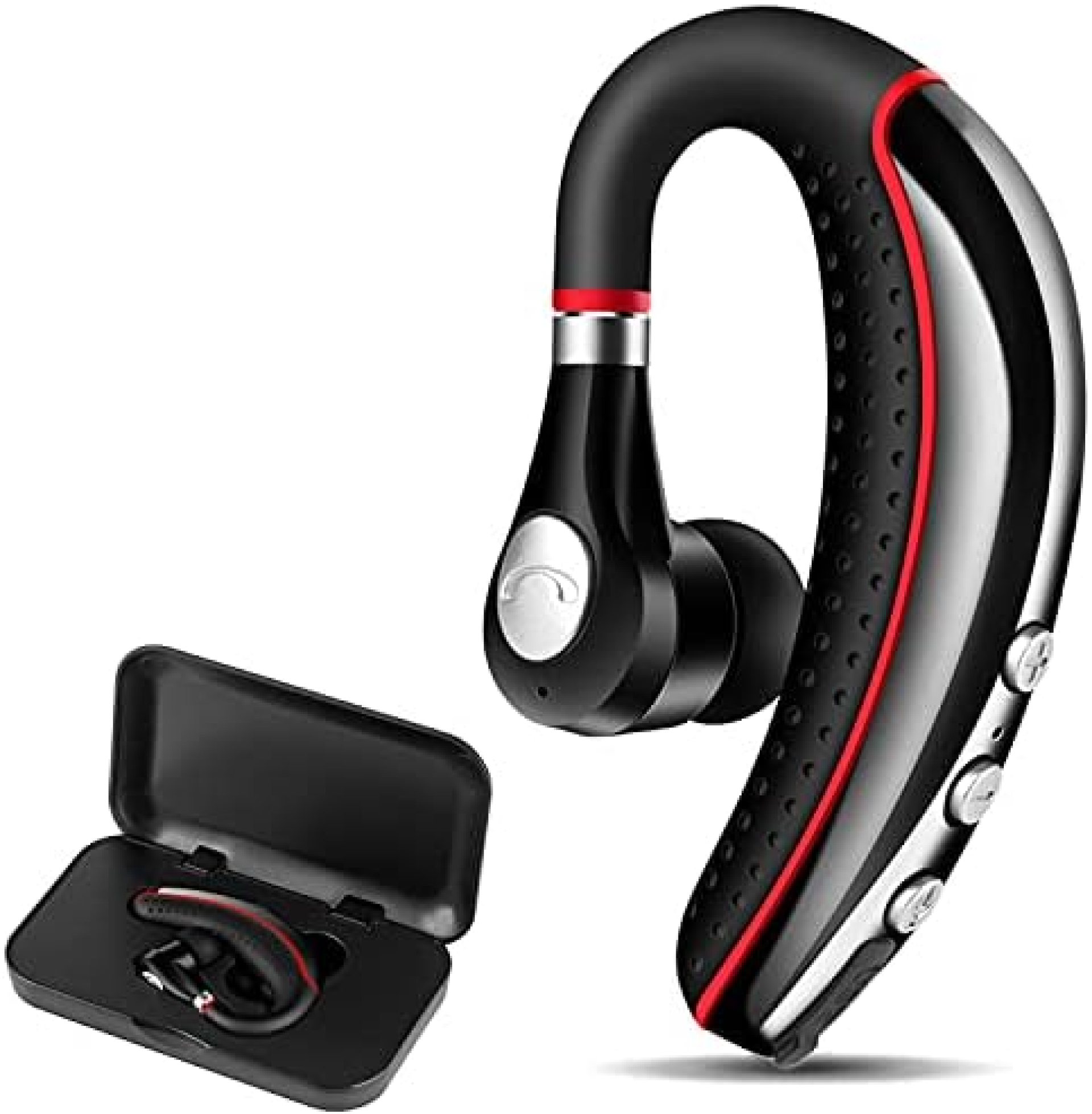 Bluetooth Headset V5.0,Wireless Bluetooth Earpiece with Noise Canceling Mic for Cell Phone,Ultralight Business Earphone for Driving/Trucker/Office,Sweatproof Headset for Android/iPhone/Smartphone Bluetooth Headset V5.0,Wireless Bluetooth Earpiece with Noise Canceling Mic for Cell Phone,Ultralight Business Earphone for Driving/Trucker/Office,Sweatproof Headset for Android/iPhone/Smartphone