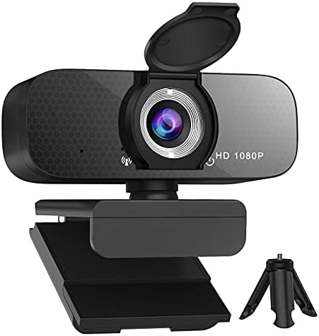 Webcam 1080p HD Computer Camera-in Microphone and Rotatable Tripod, Privacy Cover, 1080P Video, Wide Angle Camera, for Desktop PC or Laptop Computer, Great for Video Conferencing, Live Streaming Webcam 1080p HD Computer Camera-in Microphone and Rotatable Tripod, Privacy Cover, 1080P Video, Wide Angle Camera, for Desktop PC or Laptop Computer, Great for Video Conferencing, Live Streaming