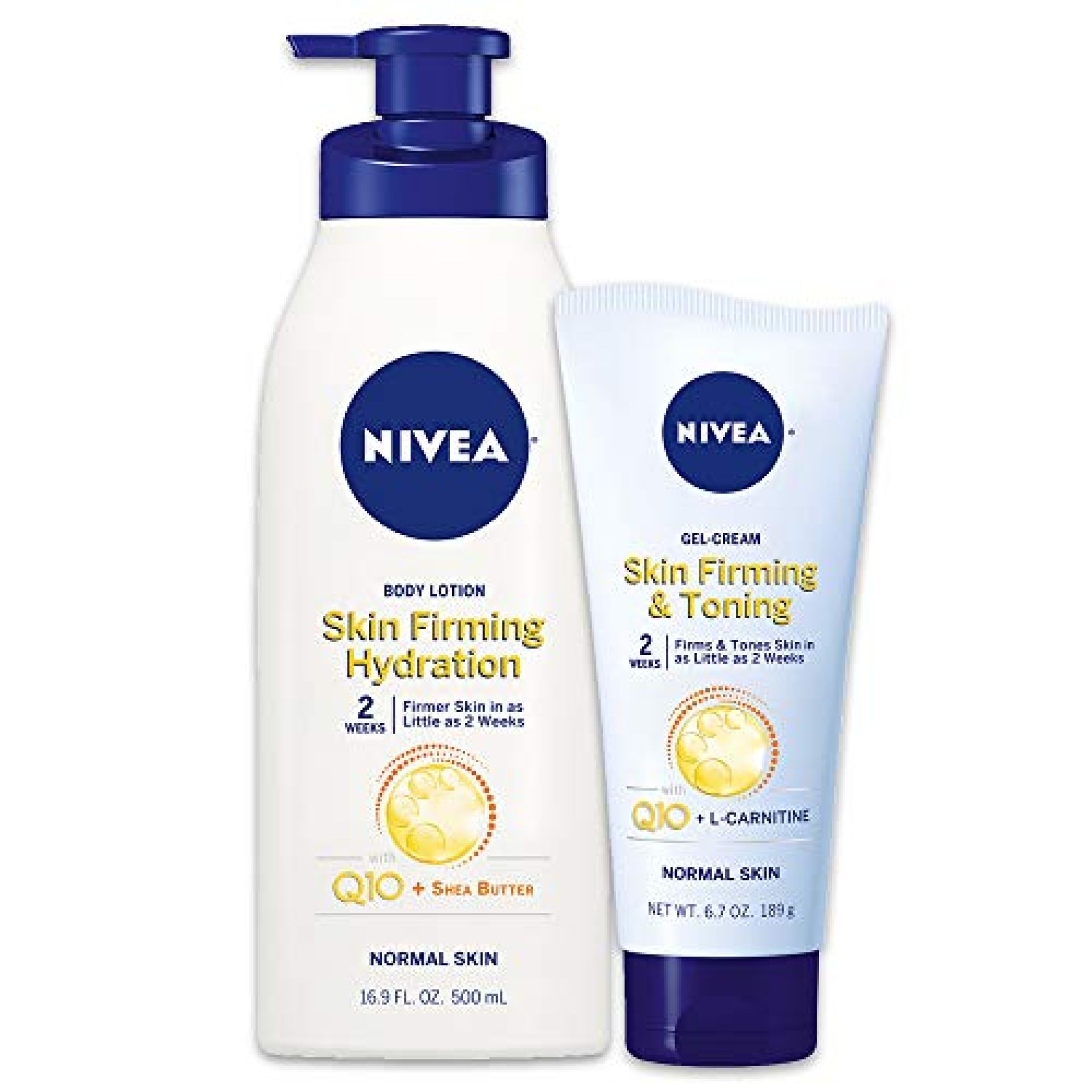 NIVEA Skin Firming Variety Pack with 16.9 Fl Oz Body Lotion and 6.7 Oz Gel-Cream NIVEA Skin Firming Variety Pack with 16.9 Fl Oz Body Lotion and 6.7 Oz Gel-Cream