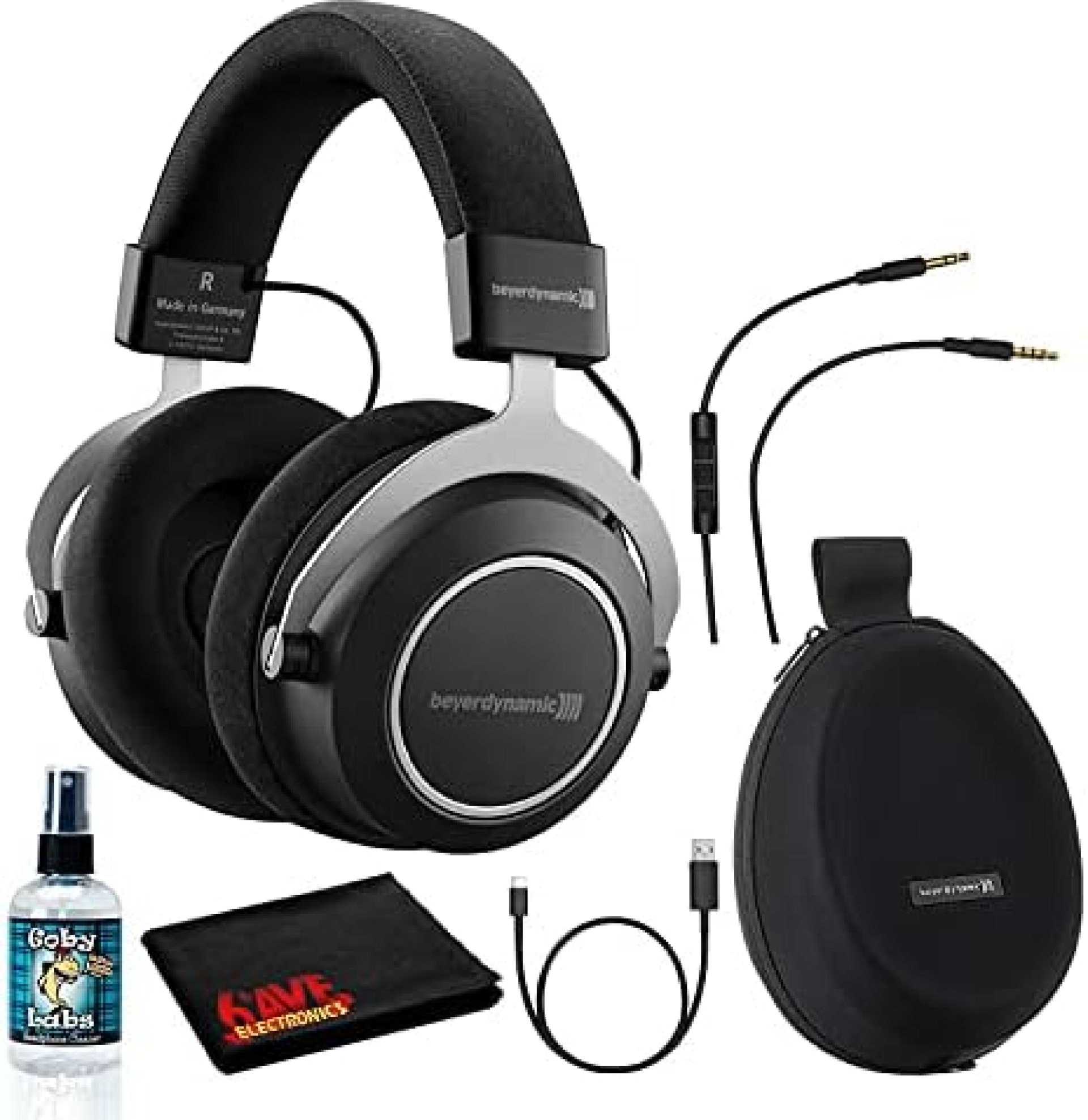 Beyerdynamic Amiron Wireless High-End Tesla Closed Bluetooth Headphones Bundle with 6AVE Headphone Cleaning Kit with Cleaning Solution and More Beyerdynamic Amiron Wireless High-End Tesla Closed Bluetooth Headphones Bundle with 6AVE Headphone Cleaning Kit with Cleaning Solution and More