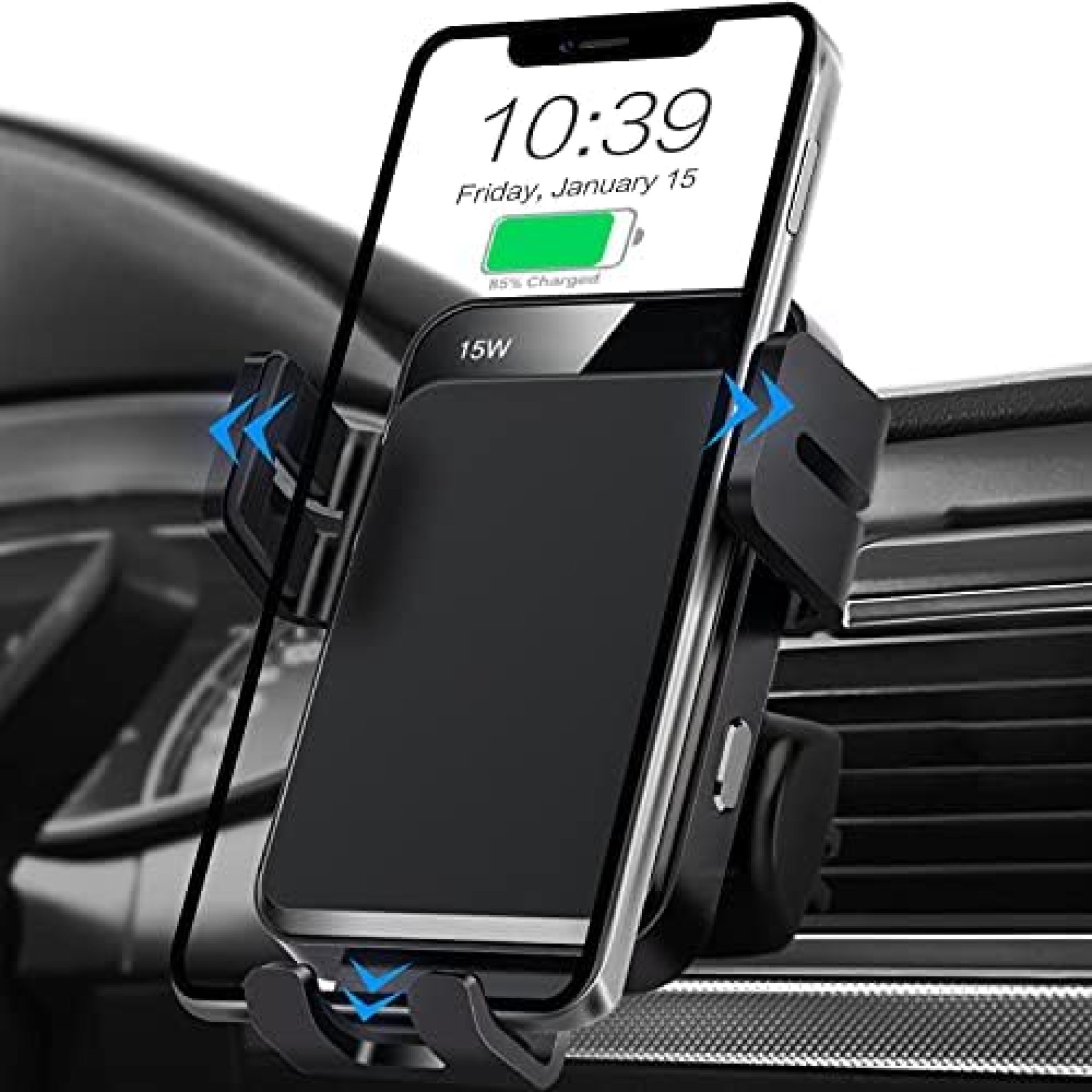 Wireless Car Charger, MOKPR Auto-Clamping Car Mount 15W/10W/7.5W Fast Charging Air Vent Car Phone Mount Compatible with iPhone 12 Pro Max/12 pro/12/11/10/8 Series, Samsung Galaxy Series, etc Wireless Car Charger, MOKPR Auto-Clamping Car Mount 15W/10W/7.5W Fast Charging Air Vent Car Phone Mount Compatible with iPhone 12 Pro Max/12 pro/12/11/10/8 Series, Samsung Galaxy Series, etc