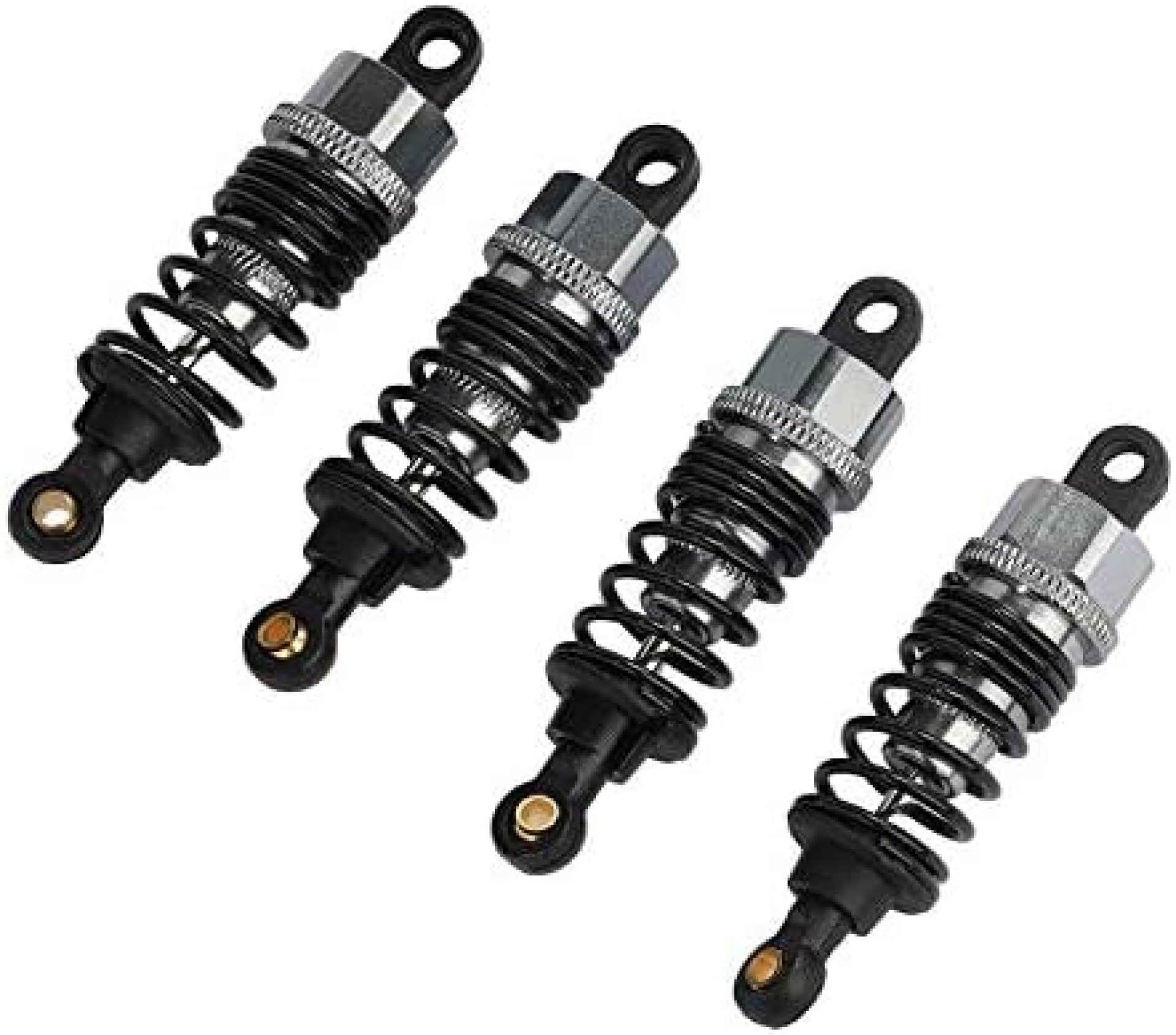 RC Car Shock Absorber Metal Shock Absorbers One Pair Assembled for 1/10 RC Car Spare Parts Accessory (Gray) RC Car Shock Absorber Metal Shock Absorbers One Pair Assembled for 1/10 RC Car Spare Parts Accessory (Gray)