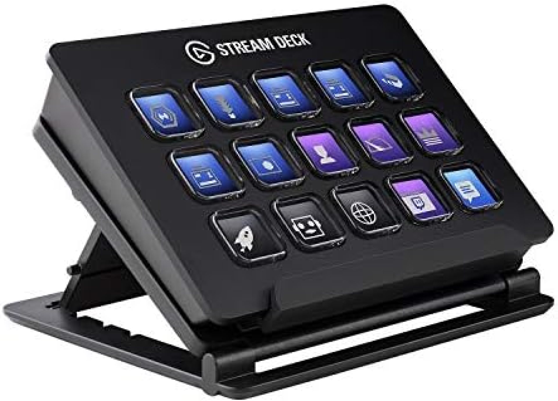 Elgato Stream Deck – Live Content Creation Controller with 15 Customizable LCD Keys, Adjustable Stand, for Windows 10 and macOS 10.13 or Late (10GAA9901) Elgato Stream Deck – Live Content Creation Controller with 15 Customizable LCD Keys, Adjustable Stand, for Windows 10 and macOS 10.13 or Late (10GAA9901)