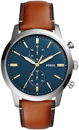 Fossil Men’s Townsman Stainless Steel and Leather Casual Quartz Chronograph Watch Fossil Men’s Townsman Stainless Steel and Leather Casual Quartz Chronograph Watch