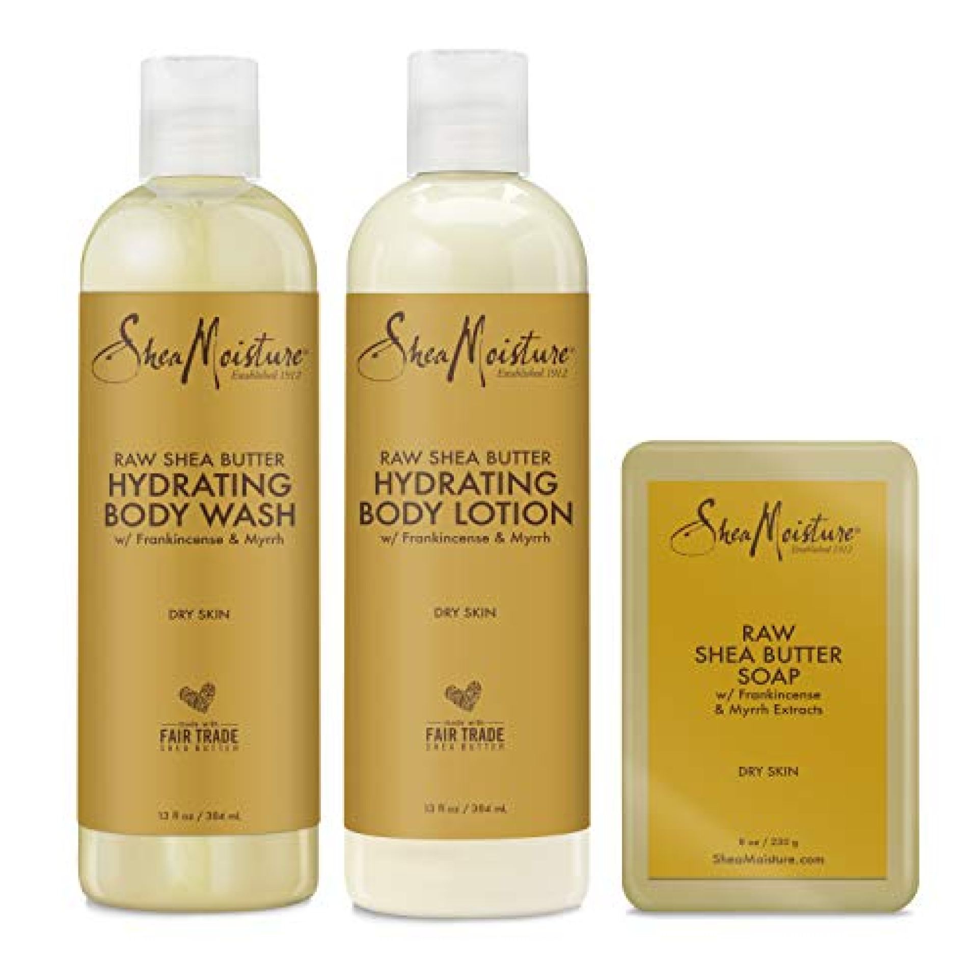 SHEA MOISTURE Hydrating Bath and Body Kit Skin Care Products for Dry Skin Raw Shea Butter Hydrating Pack of 3 SHEA MOISTURE Hydrating Bath and Body Kit Skin Care Products for Dry Skin Raw Shea Butter Hydrating Pack of 3