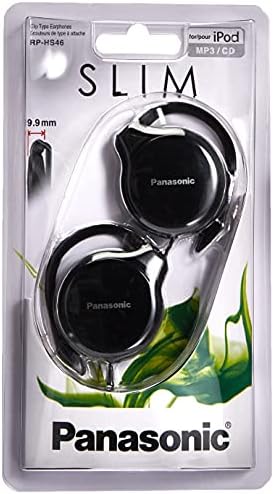 Panasonic- Rp-hs46e-k Slim Clip On Earphone – Black Panasonic- Rp-hs46e-k Slim Clip On Earphone – Black