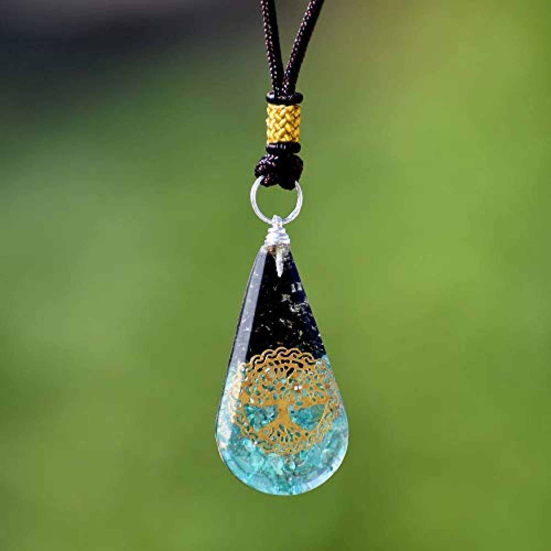 Real Crystal Black Tourmaline Orgone Pendant Protection | Blue Onyx Aquamarine Orgonite Pendant Flower Of Life Necklace | Orgone Pendant Tree Of Life For Men | Orgonite Pendant Necklace Real Crystal Black Tourmaline Orgone Pendant Protection | Blue Onyx Aquamarine Orgonite Pendant Flower Of Life Necklace | Orgone Pendant Tree Of Life For Men | Orgonite Pendant Necklace