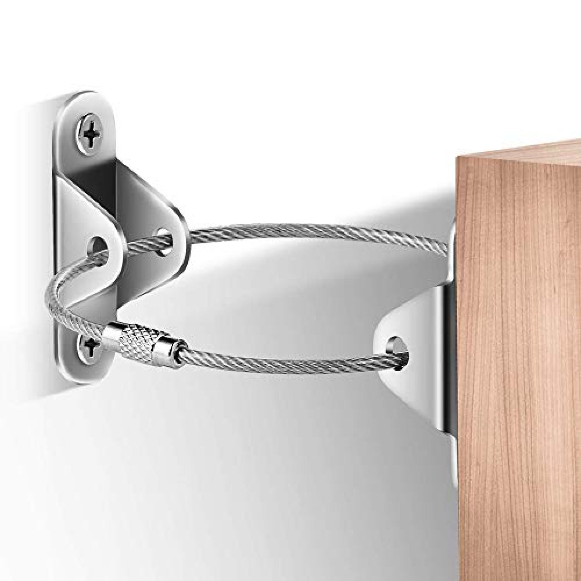 6Pack-Furniture Wall Anchor, Metal Furniture Anti-Tip Device, Used to Protect The Safety of Children and Pets, Furniture Fixtures to Prevent Furniture from Falling 6Pack-Furniture Wall Anchor, Metal Furniture Anti-Tip Device, Used to Protect The Safety of Children and Pets, Furniture Fixtures to Prevent Furniture from Falling