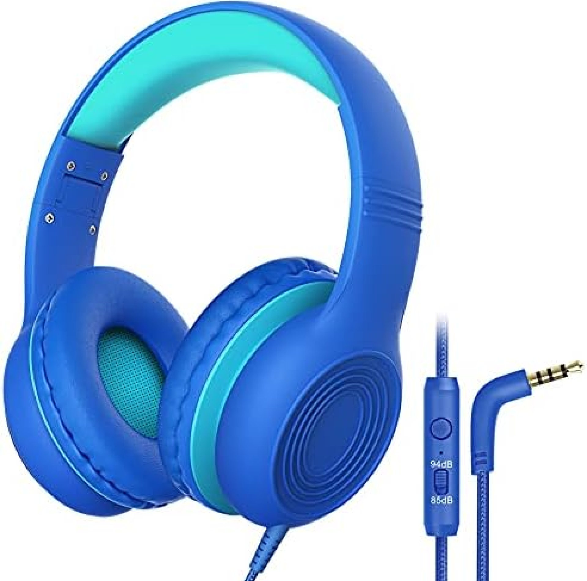 Kids Headphones with Microphone Over Ear/On Ear Wired Headphones for Kids with Volume Limit Switch 85dB/94dB and HD Sound Sharing Function for Children, Boys, Girls, Tablet, PC, School, Travel Kids Headphones with Microphone Over Ear/On Ear Wired Headphones for Kids with Volume Limit Switch 85dB/94dB and HD Sound Sharing Function for Children, Boys, Girls, Tablet, PC, School, Travel